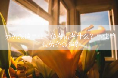 劳务派遣事业单位考试考什么？事业单位劳务派遣？