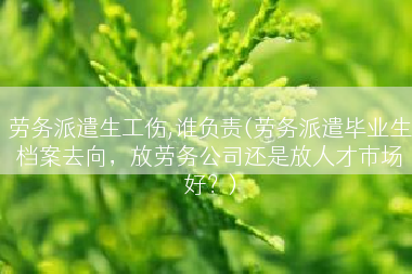 劳务派遣生工伤,谁负责(劳务派遣毕业生档案去向，放劳务公司还是放人才市场好？)