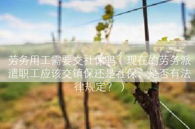 劳务用工需要交社保吗（现在的劳务派遣职工应该交镇保还是社保，是否有法律规定？）