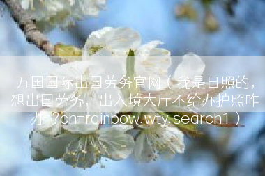 万国国际出国劳务官网（我是日照的，想出国劳务，出入境大厅不给办护照咋办�?ch=rainbow.wty.search1）